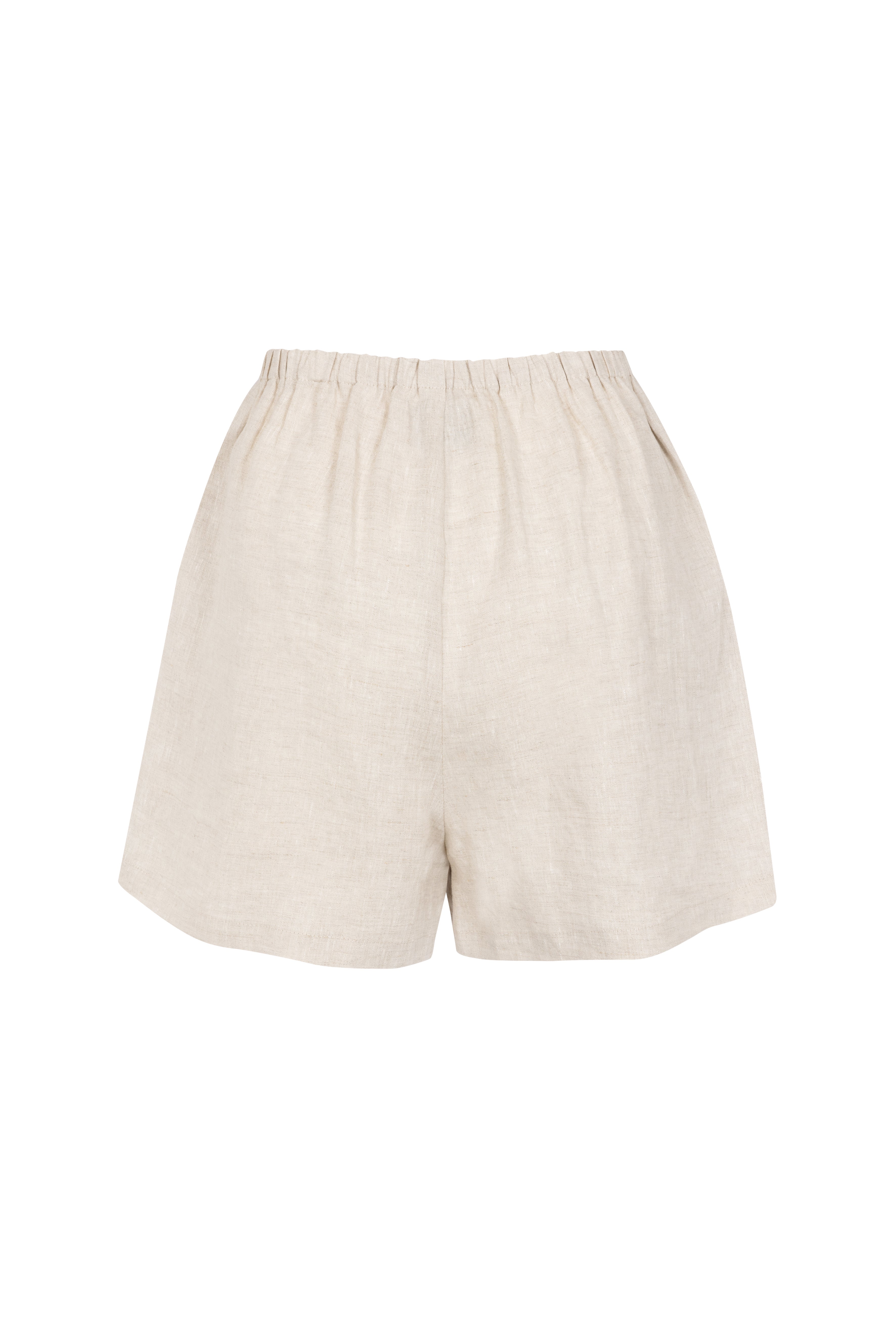 'Hacienda' Linen Shorts - Stone