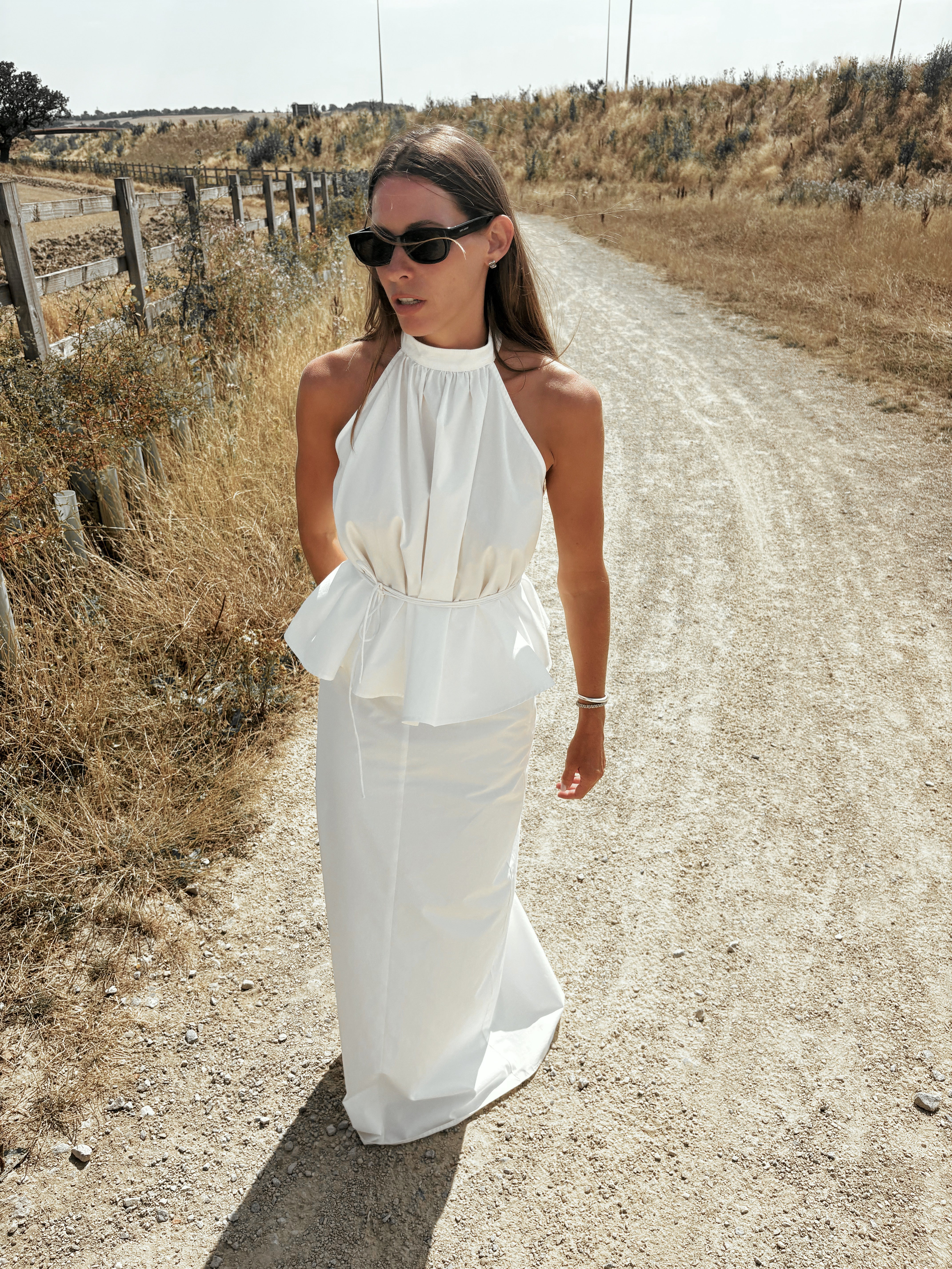 Salvia Top - White Poplin Cotton