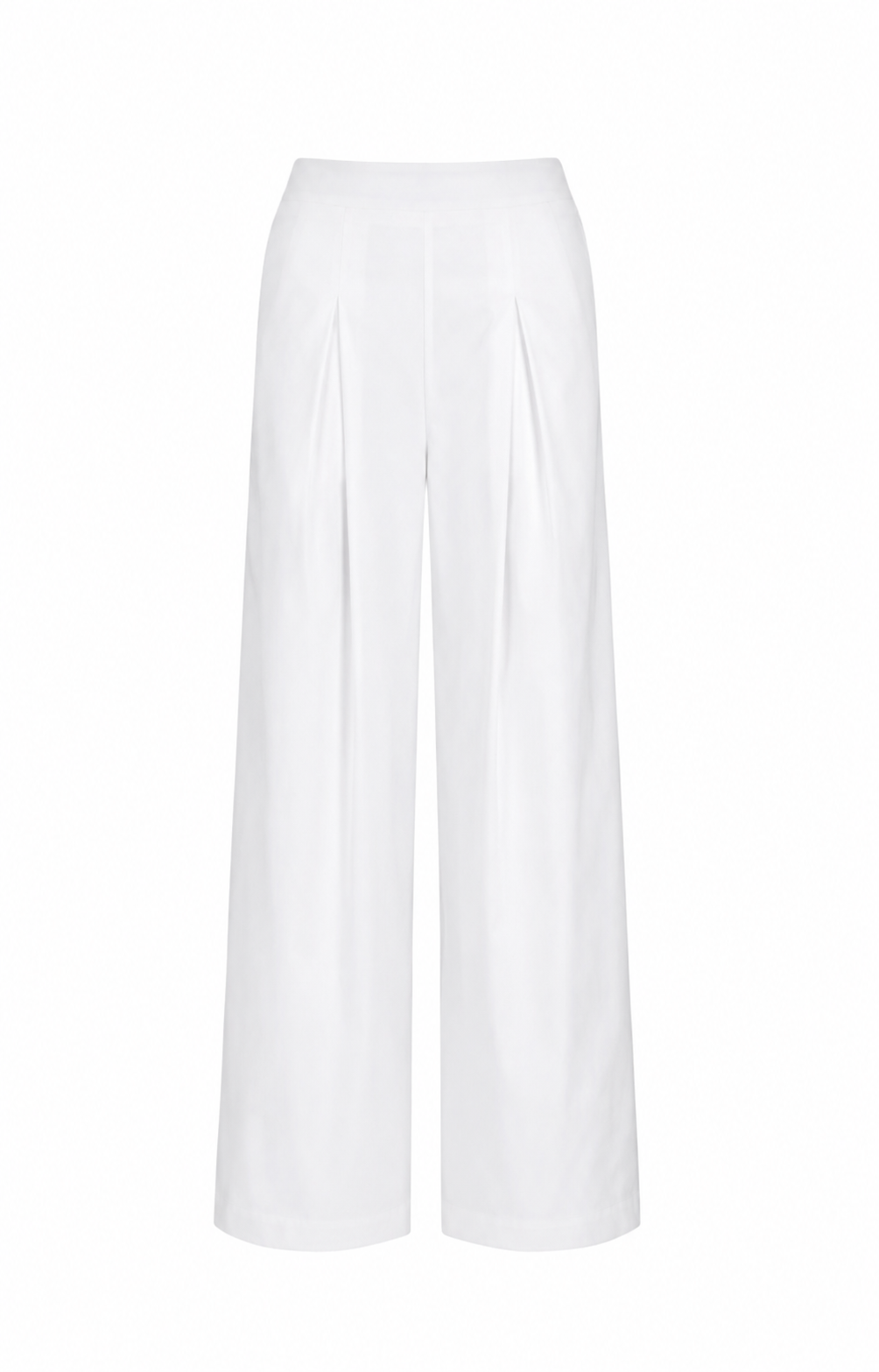 Santamaria Trousers - White Poplin Cotton
