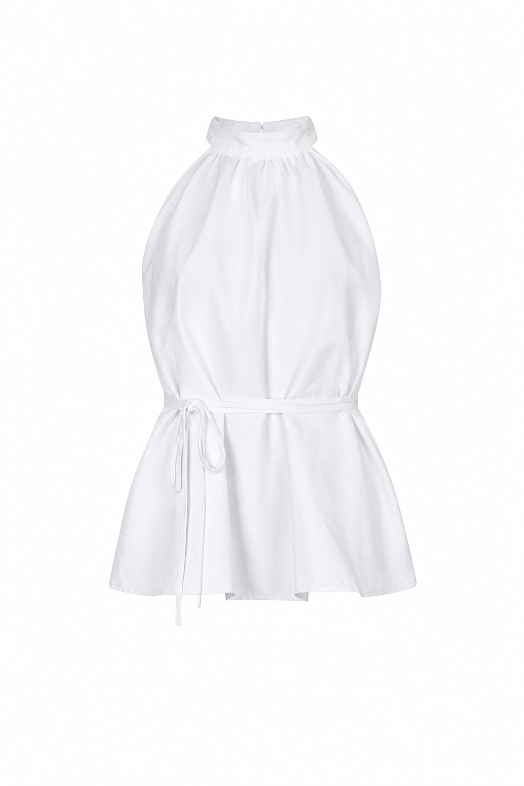 Salvia Top - White Poplin Cotton