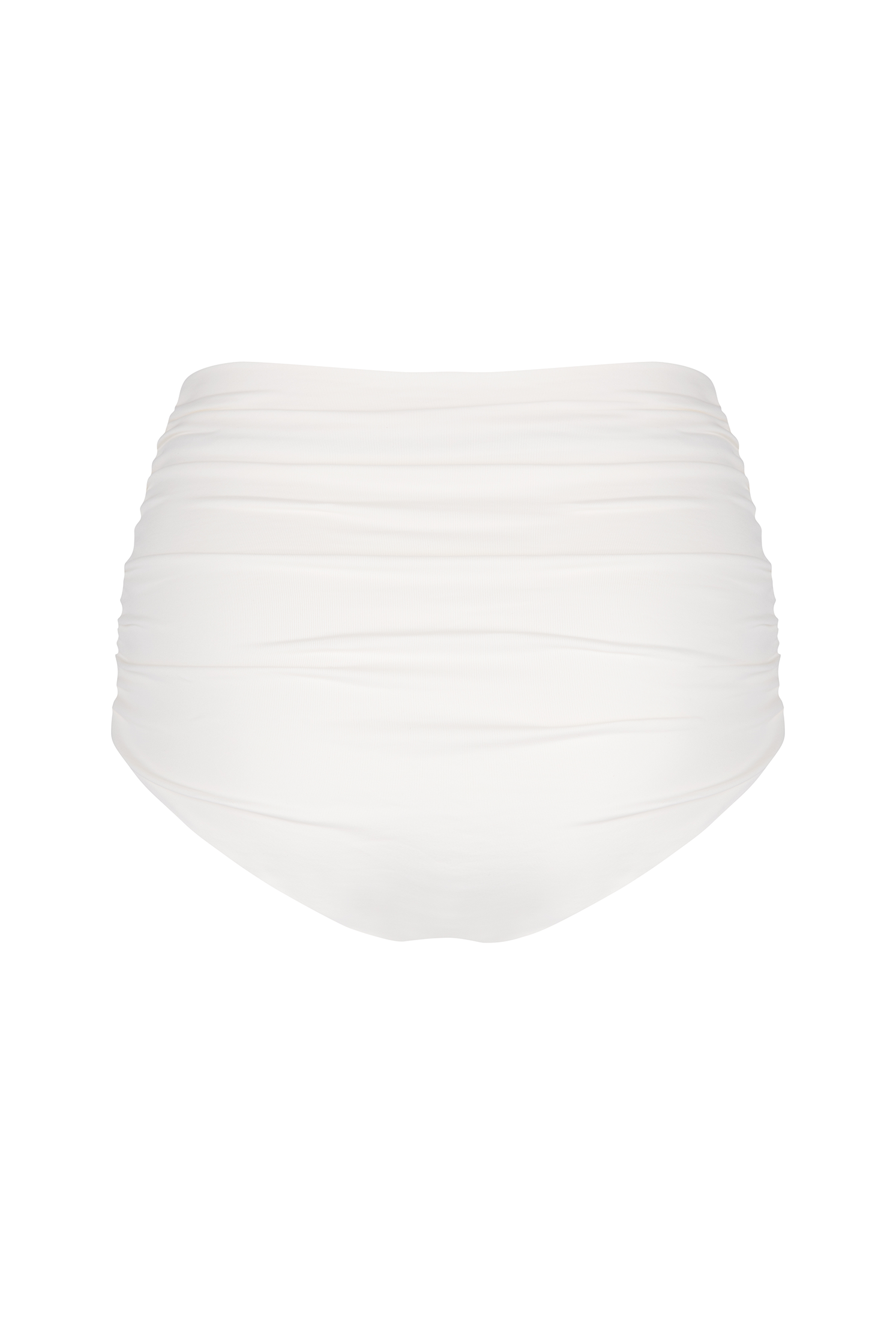 white high waisted bikini bottoms
