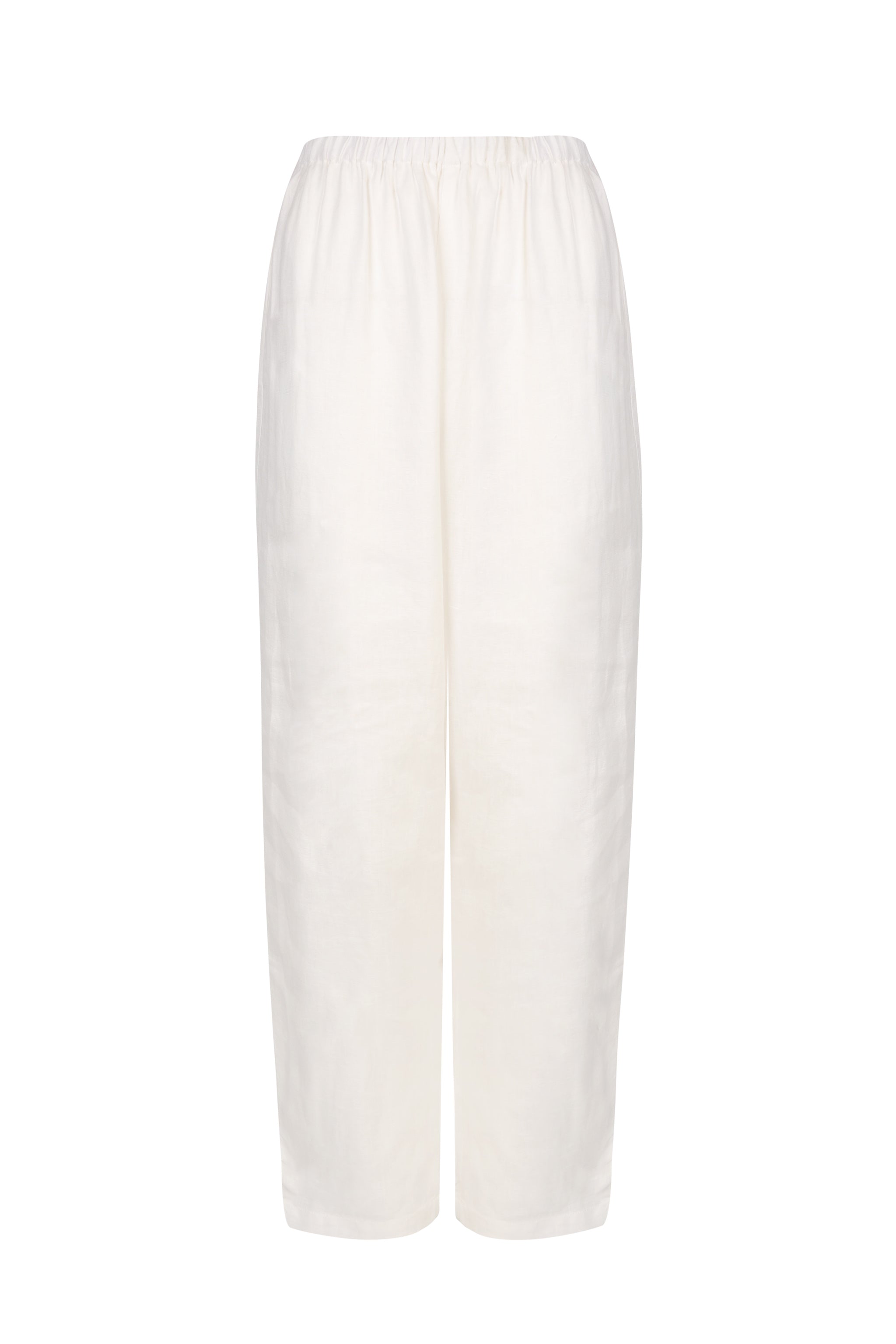 white linen trousers