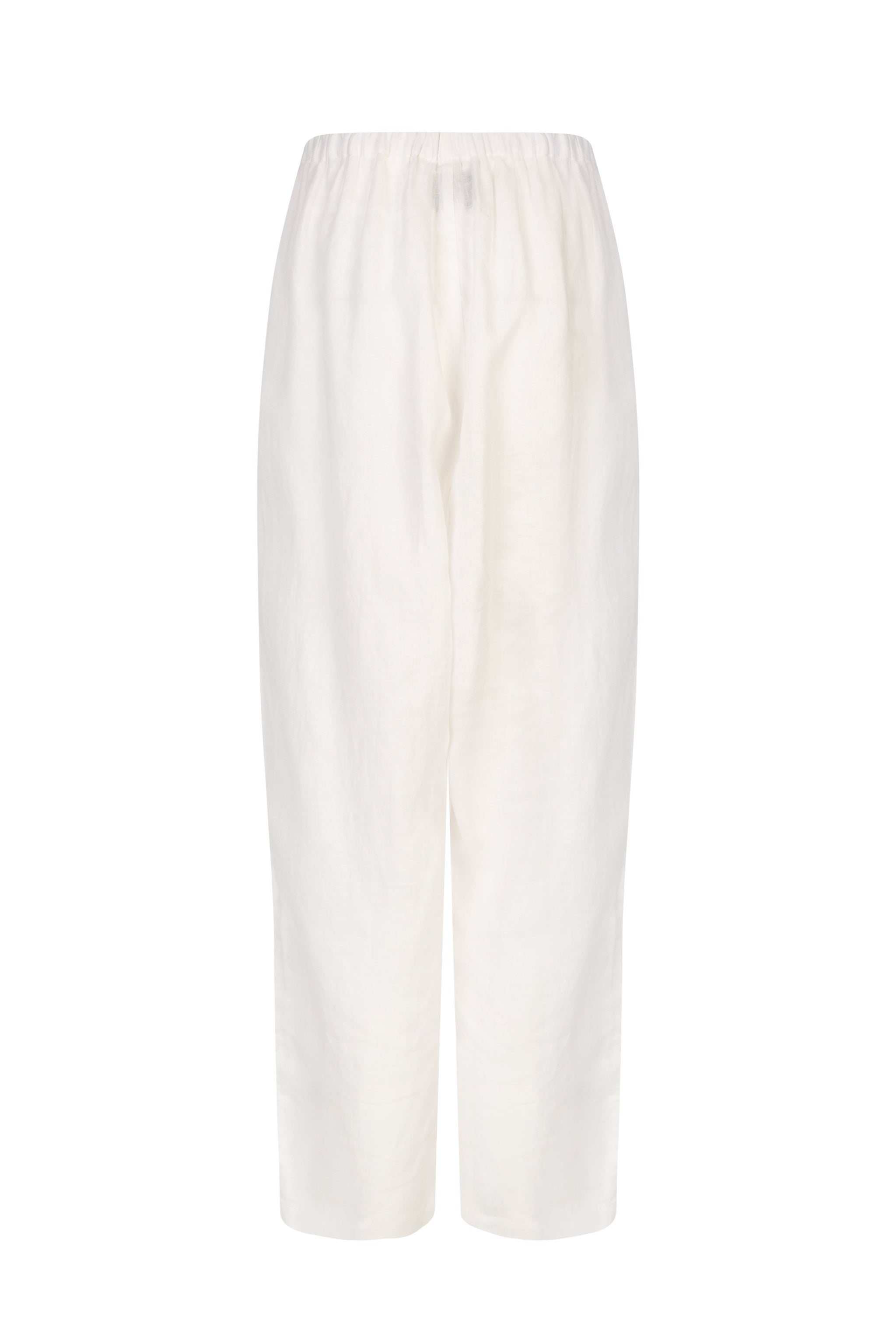 white linen trousers