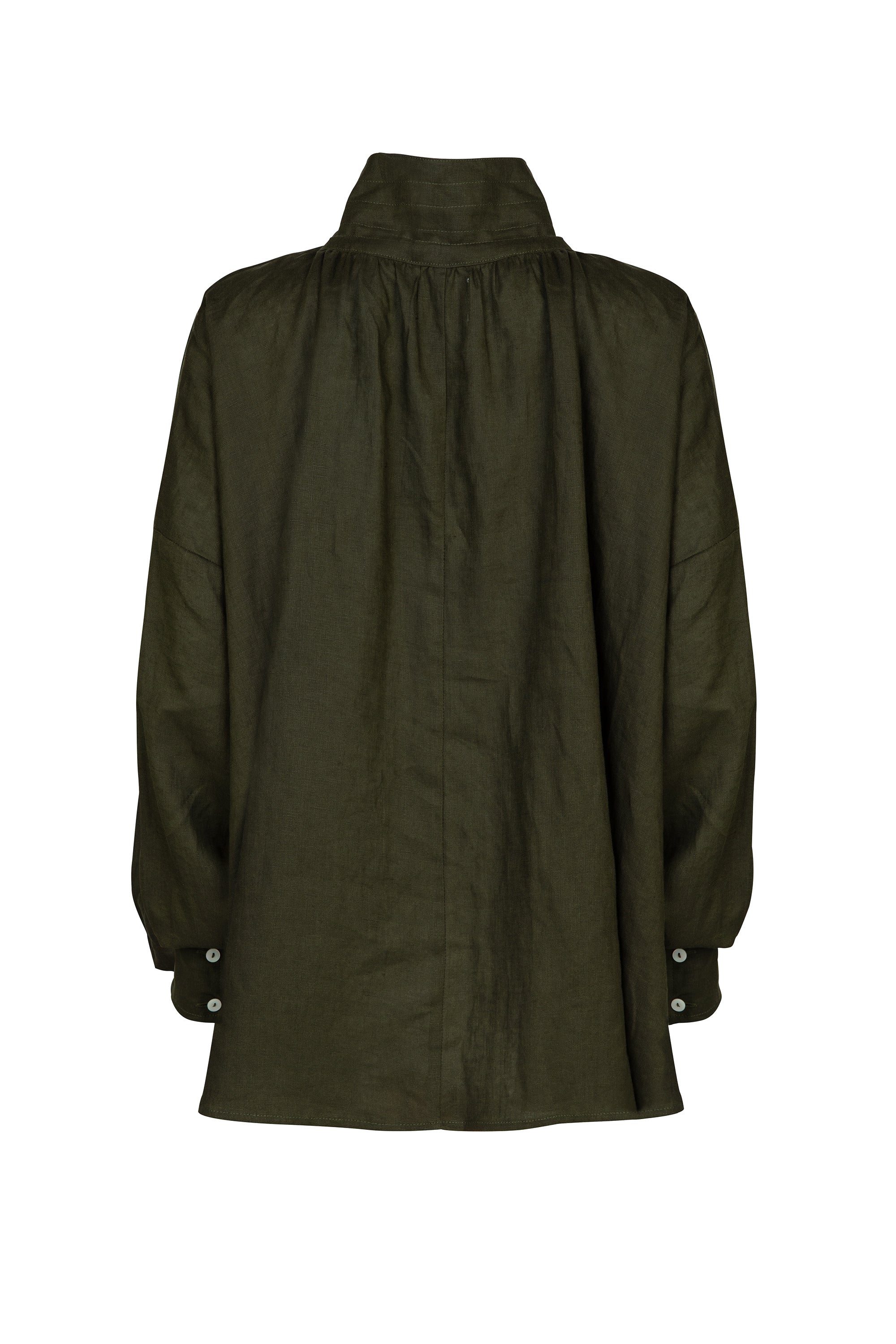 olive linen shirt