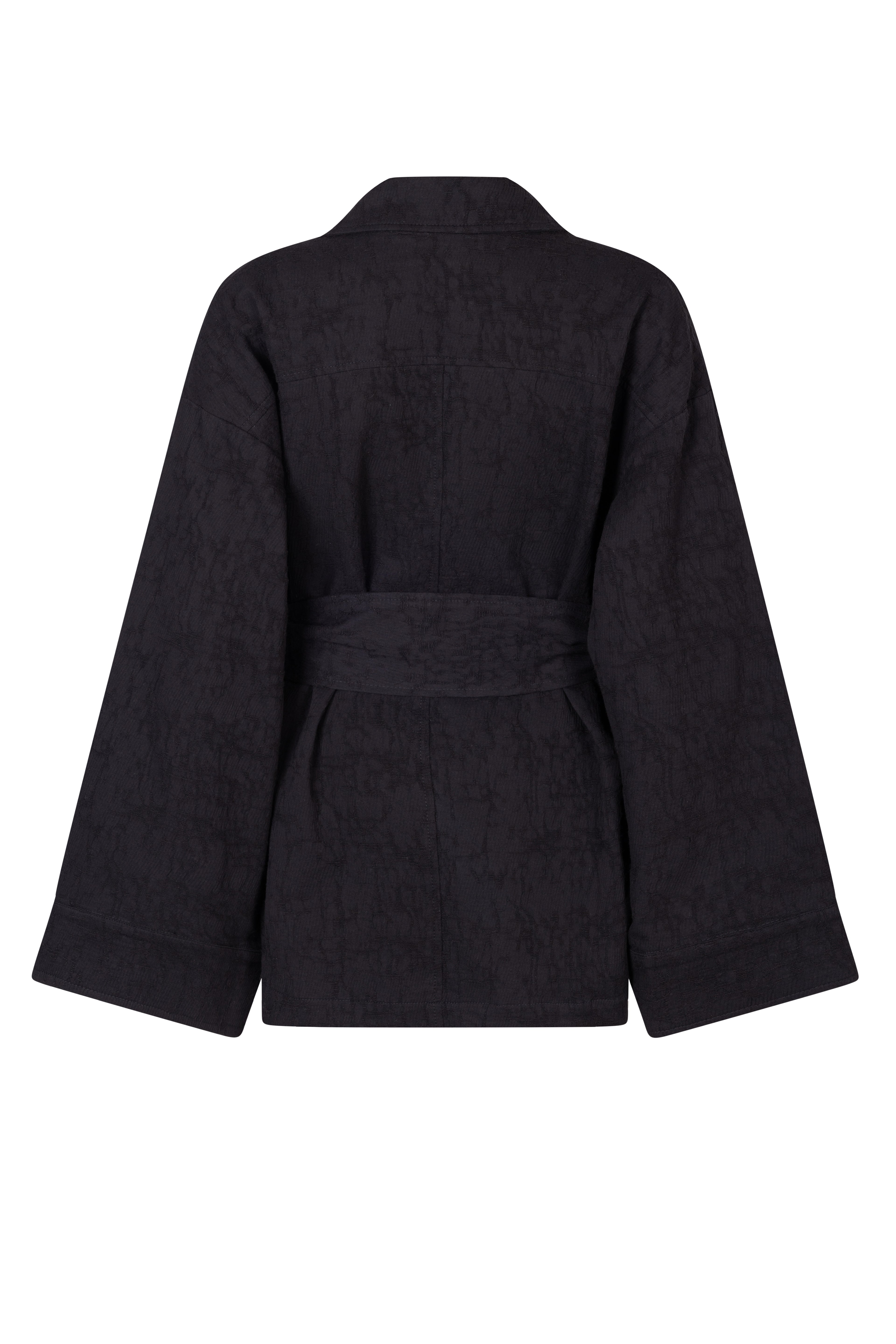 'Paloma' Textured Jacket - Black