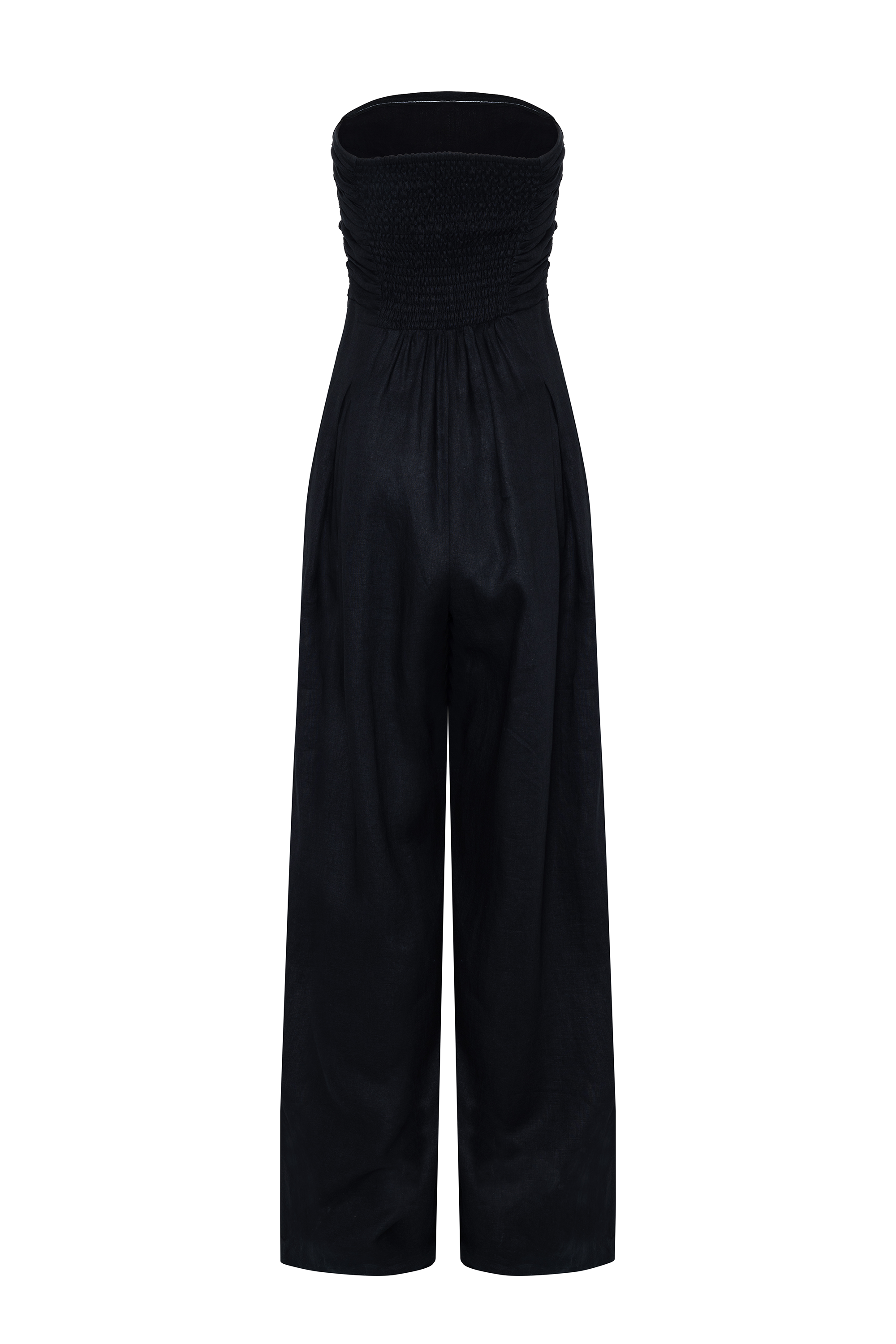 Yves Uro Jumpsuit - Black Linen