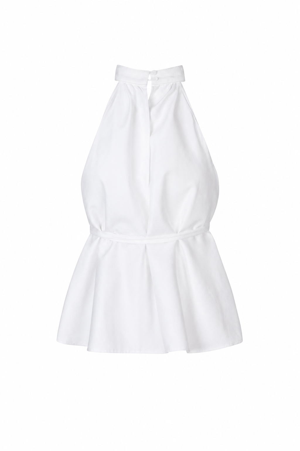 Salvia Top - White Poplin Cotton