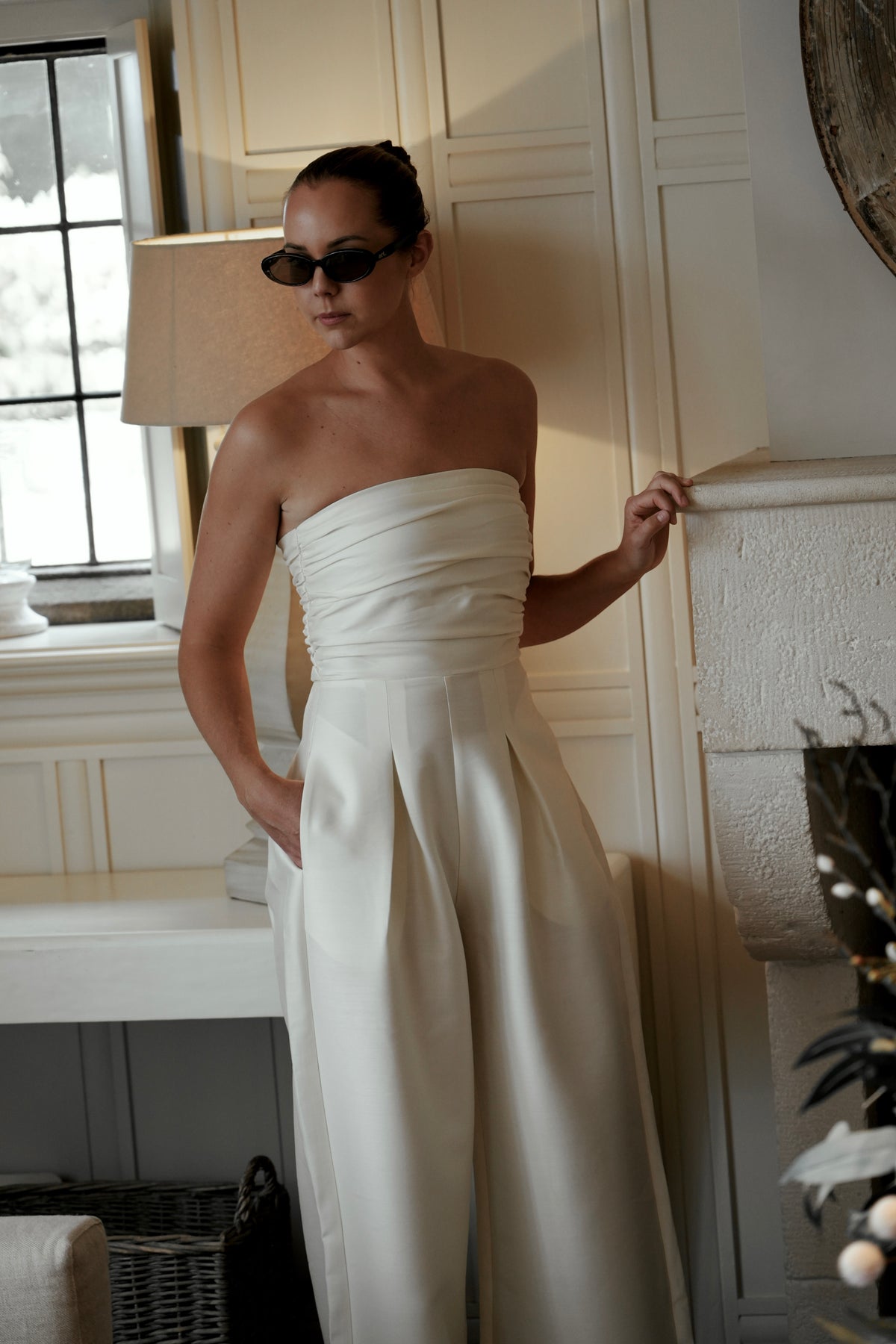 Yves Uro Silk-Wool Jumpsuit