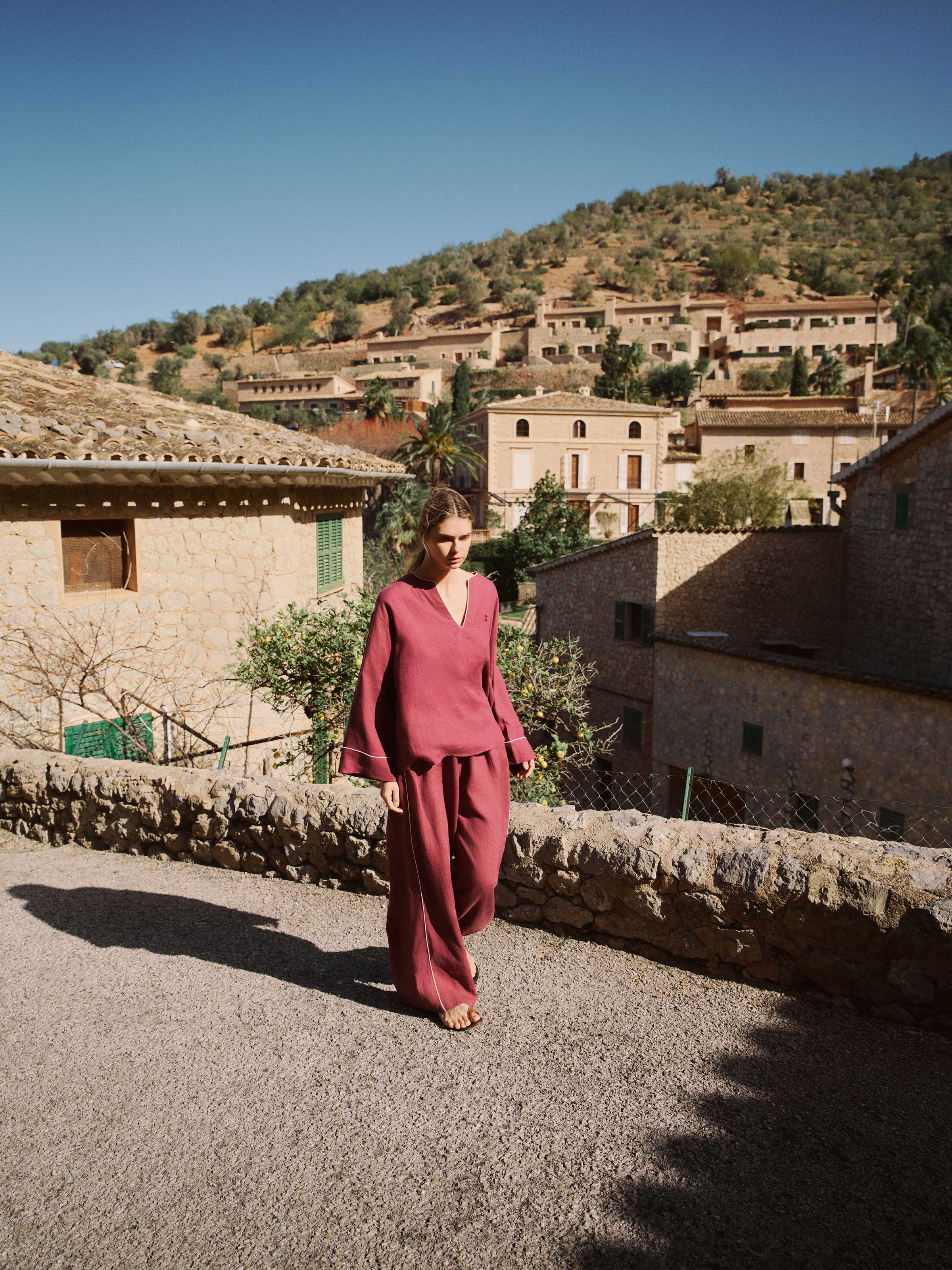 La Mar Trousers - Cherry