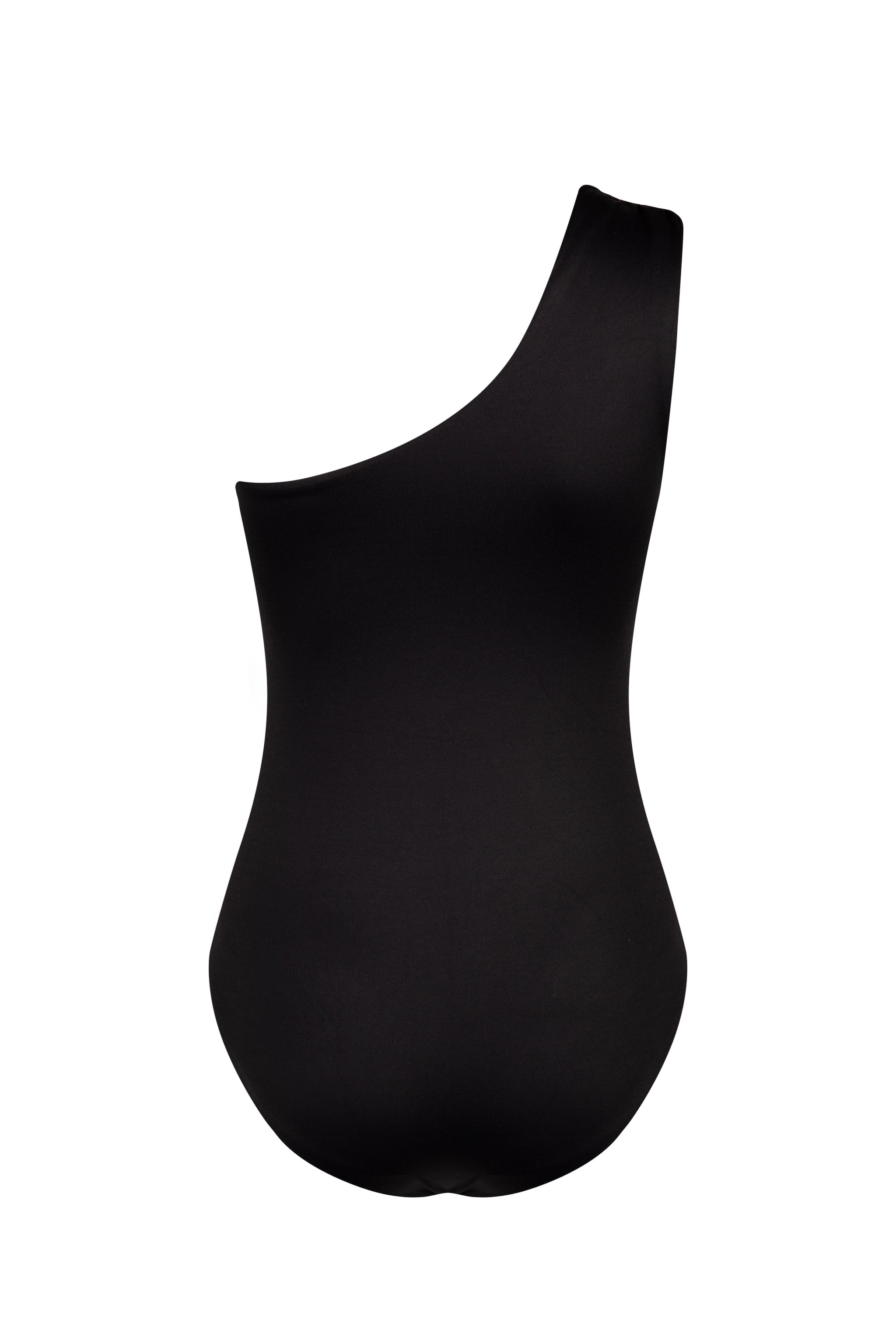 black one shoulder swimsuit